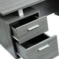 thumbnail image 8 of Techni Mobili Modern Office Desk with Storage, Grey, 8 of 9