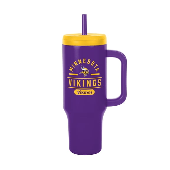 Logo Brands Minnesota Vikings Stainless Steel Leakproof Tumbler