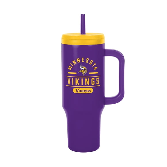 Logo Brands Minnesota Vikings Stainless Steel Leakproof Tumbler