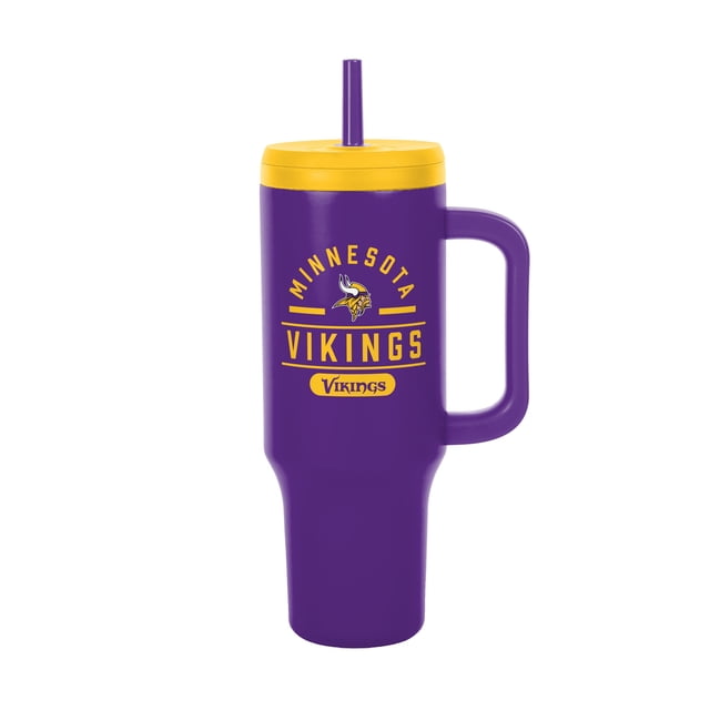 Logo Brands Minnesota Vikings Stainless Steel Leakproof Tumbler