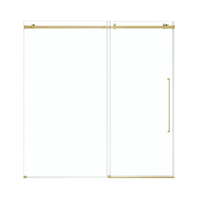 OVE Decors Selby 67-1/2"-72"W x 74"H Frameless Sliding Shower Door with Clear Glass