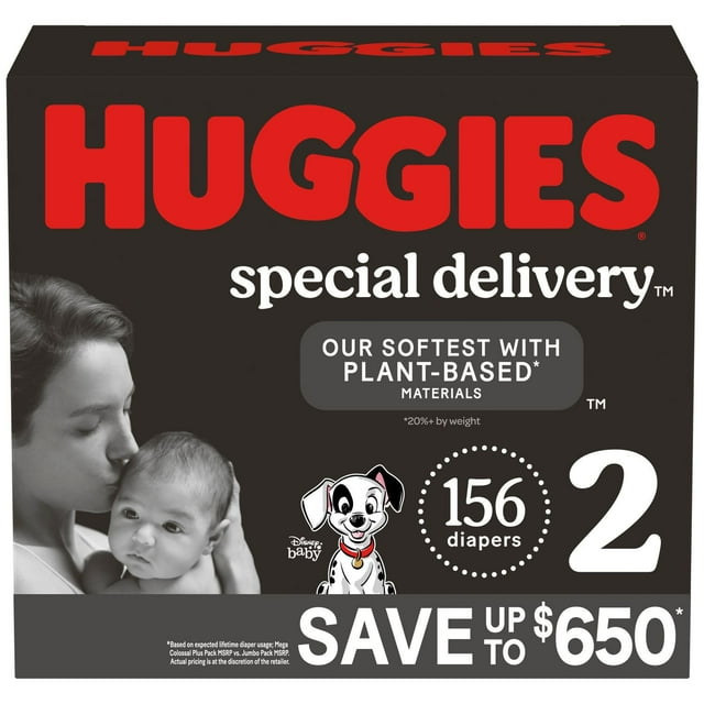 Huggies Special Delivery Hypoallergenic Baby Diapers, Sizes: 1-6