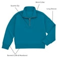 thumbnail image 5 of Member's Mark Girls Double Knit Sandwash Quarter Zip, 5 of 6