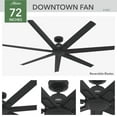 thumbnail image 4 of Hunter Downtown ENERGY STAR® Damp Rated Ceiling Fan and Wall Control - 72" & 60" Assorted Colors, 4 of 19