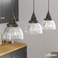 thumbnail image 1 of Hunter Cypress Grove Glass 3 Light Pendant Light Fixture, Round Cluster and Linear Cluster, 1 of 9