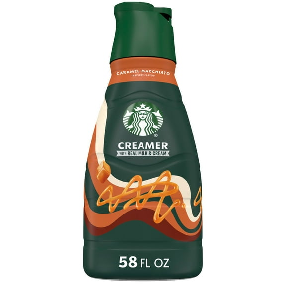 Starbucks Dairy Refrigerated Coffee Creamer, Caramel Macchiato, 58 fl. oz.