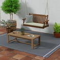 thumbnail image 2 of Sunbrella 48" x 18" Rectangular Knife Edge Outdoor Settee Swing Bench Cushion with Ties, Choose Color, 2 of 7