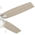 thumbnail image 5 of Hunter 52" Ocala Fresh White Outdoor Damp Rated Ceiling Fan with LED Light Kit and Pull Chain, 5 of 13