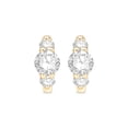 thumbnail image 2 of 1.50 CT.T.W. Lab Diamond Hoop Earrings in 14K Yellow Gold, 2 of 4