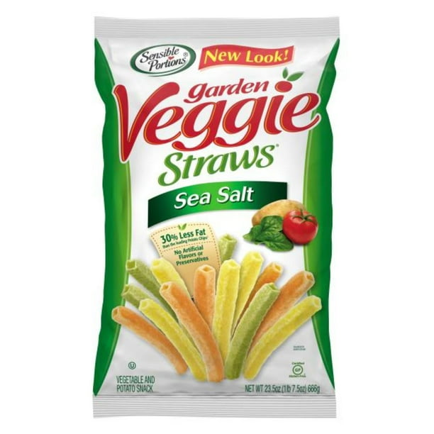 Sensible Portions Sea Salt Garden Veggie Straws, 23.5 oz