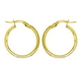 thumbnail image 2 of 14K Italian Gold 20mm Hoop Earrings, 2 of 4
