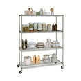 thumbnail image 7 of Seville Classics MEGA RACK 4-Tier NSF Steel Wire Shelving, 60" x 24" x 76" H, 7 of 17