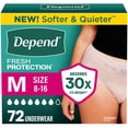 thumbnail image 2 of Depend Max Aborbance Incontinence Underwear for Women, Choose Size, 2 of 9