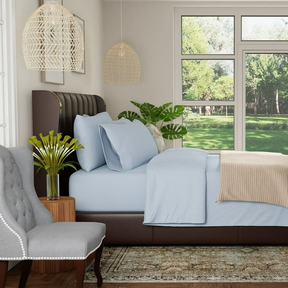 Color Sense 1200-Thread-Count Cotton Blend Sheet Set, Assorted Sizes