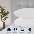 thumbnail image 3 of Serta 2-Pack Perfect Sleeper Comfy Sleep Eco-Friendly Bed Pillow, Assorted Sizes, 3 of 8