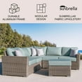 thumbnail image 2 of Abbyson Rowan Modular Sectional Set With Sunbrella Fabric, 6pc, 2 of 9
