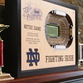 thumbnail image 2 of YouTheFan Notre Dame Fighting Irish 25-Layer Football Stadium View 3D Wall Art, 2 of 5