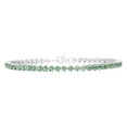 thumbnail image 1 of Lab Created Round Cut Gemstone Tennis Bracelet in Sterling Silver, 1 of 5