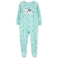 thumbnail image 1 of Carter's Baby & Toddler Girls Fleece Footie Pajama, 1 of 4