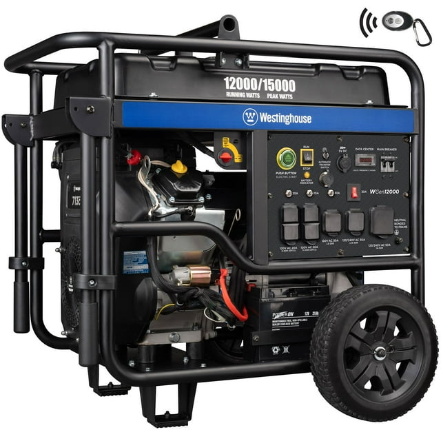 Westinghouse 12,000/15,000-Watt Gasoline Powered Portable Generator