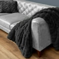 thumbnail image 3 of Ashford Home Heavy Weight Ultra Fine Faux Fur Throw Blanket Throw, 60"x70", 3 of 5