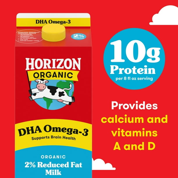 Horizon Organic 2% Reduced Fat Milk 3 cartons - Samsclub.com