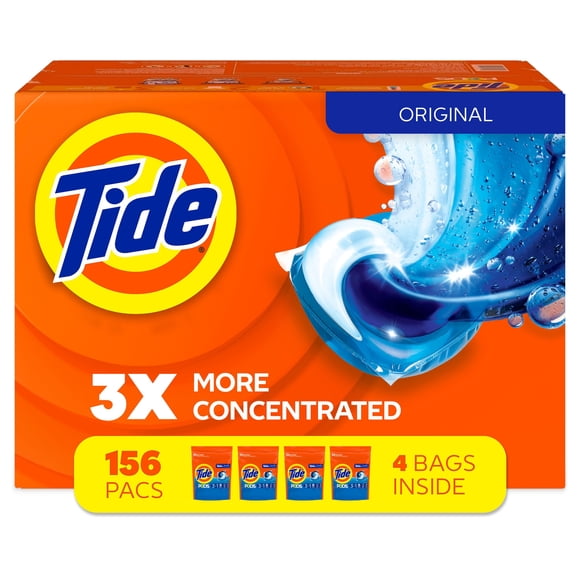 Tide PODS Laundry Detergent Pacs, Original Scent, 156 ct.