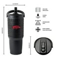 thumbnail image 3 of Logo Brands Arkansas Razorbacks Stainless Steel Tumbler Set, 3 of 7