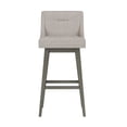 thumbnail image 3 of HH2 Home Upholstered Tapered Back Wood Adjustable Height Swivel Bar Stool, 3 of 19