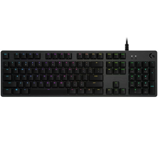 Logitech G512 CARBON LIGHTSYNC RGB Mechanical Gaming Keyboard with GX Brown Switches