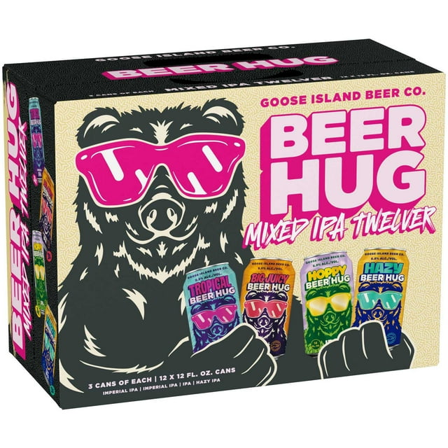 Goose Island Beer Hug IPA Mixed Twelver Ale Beer Variety Pack, 12 fl. oz. can, 12 pk.