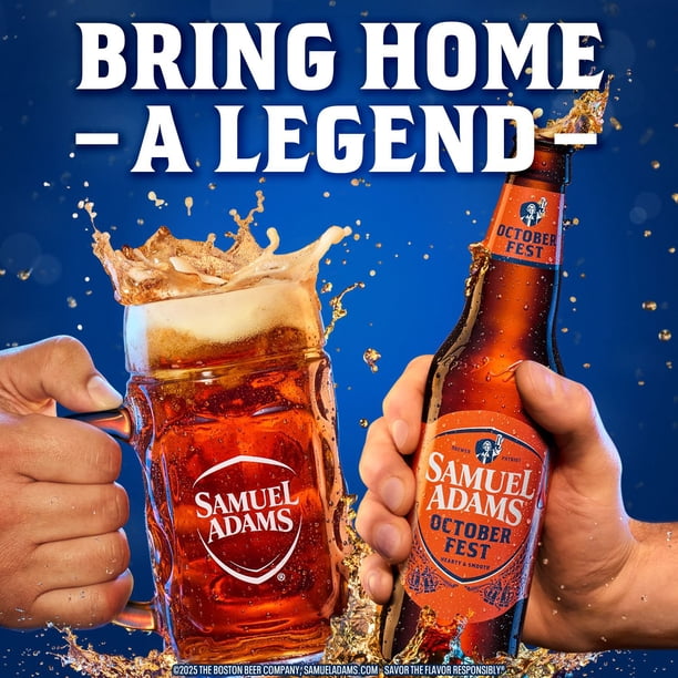 Samuel Adams Octoberfest Seasonal Lager Beer, 12 fl. oz. bottle