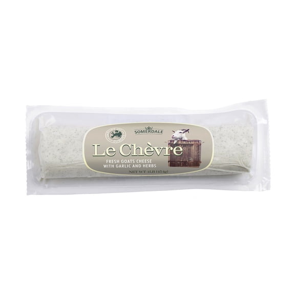 Somerdale Le Chèvre Fresh Goats Cheese with Garlic & Herbs, 1 lb.