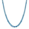 thumbnail image 1 of Graduated Gemstone Tennis Necklace in Sterling Silver, 1 of 9