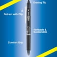 thumbnail image 2 of Pilot FriXion Clicker Pens, Fine Point, 0.7mm, Black Ink, 12 Count, 2 of 4
