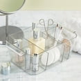 thumbnail image 2 of iDesign Divided Cosmetic Bin, 10.4" W x 7.1" D x 3.6" H, Clear, Set of 2, 2 of 8
