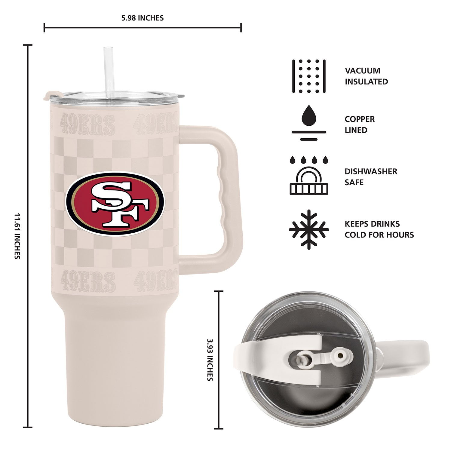 Logo Brands San Francisco 49ers 40 oz. Stainless Steel Tumbler Set -  Samsclub.com