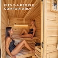 thumbnail image 6 of Backyard Discovery 2-4 Person Cedar Outdoor Cabin Sauna with Electric Heater and Glass Door, 6 of 14
