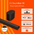 thumbnail image 2 of VIZIO 2.1 Soundbar SE with Dolby Atmos and DTS:X, QuickFit® Compatible, 2 of 19