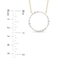 thumbnail image 6 of 0.80 CT. T.W. Open Circle Round Cut Diamond Necklace in 14K Gold, 6 of 6