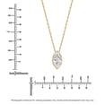 thumbnail image 3 of Lab Created Diamond Pendant in 14K Gold, 3 of 6