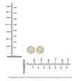 thumbnail image 4 of Lab Created Fancy Cut Diamond Stud Earrings in 14K Gold, 4 of 6