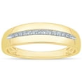 thumbnail image 1 of Round Cut Diamond Mens Band in 14K Gold, 1 of 4