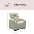 thumbnail image 4 of Lexington Power Motion Theater Recliner, Assorted Colors, 4 of 7