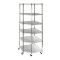 thumbnail image 3 of Seville Classics NSF Heavy-Duty Steel 6 Level Corner Shelf, 28" L x 28" W x 75.5" H, 3 of 8