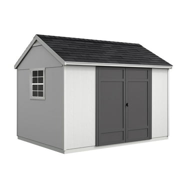 Handy Home Products Eave Gable 12' x 10' Outdoor Wooden Shed, Choose Installation