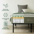 thumbnail image 3 of ZINUS Night Therapy 14” Cooling Hybrid Mattress Set With Antimicrobial Cover, 3 of 10