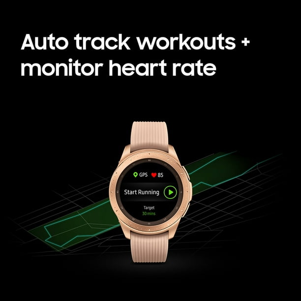Samsung Galaxy Bluetooth Watch 42mm Rose Gold with Extra Charger