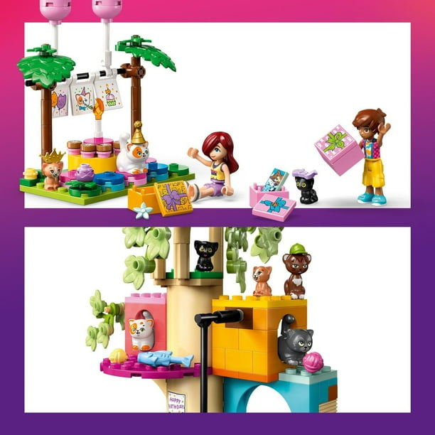 LEGO Friends Cat Birthday Party Tree House Building Set, 321 pc