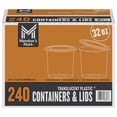 thumbnail image 1 of Member's Mark Deli Plastic Containers w/ Lids (32 oz., 240 ct.), 1 of 6